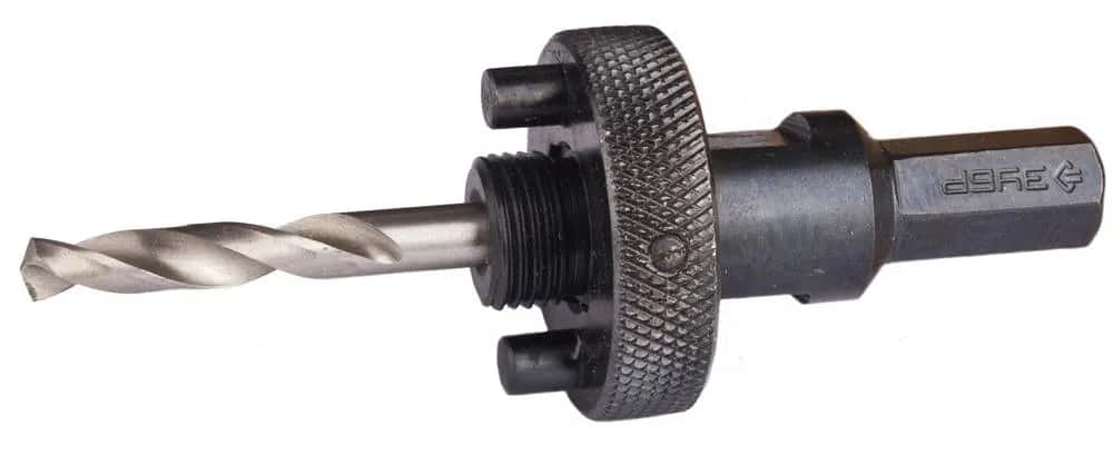 ЗУБР ЭКСПЕРТ-К8 HEX 3/8″ (9,5 мм) державка быстросъемная для биметаллических коронок 32-152 мм (29534)