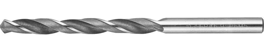 ЗУБР 6.9 х 109 мм, сталь Р6М5, класс В, сверло по металлу (4-29621-109-6.9)