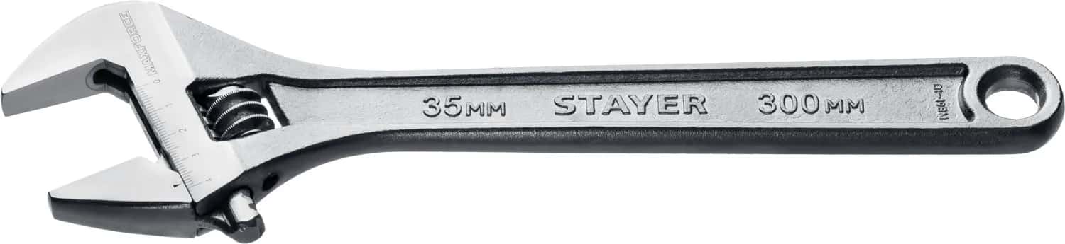 STAYER MAXFORCE, 300/35 мм, разводной ключ (2725-30)