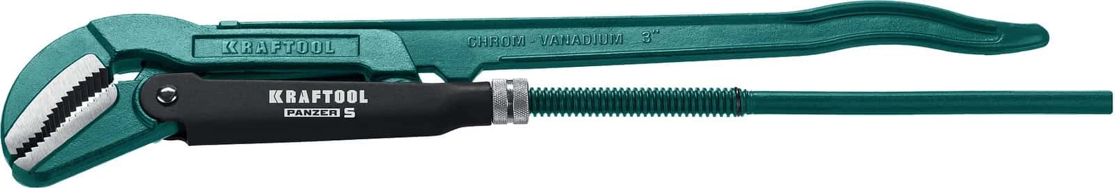 KRAFTOOL PANZER-S, №4, 3″, 670 мм, трубный ключ с изогнутыми губками (2733-30)
