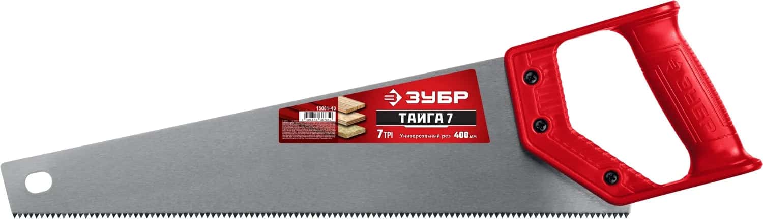 ЗУБР Тайга-7, 400 мм, универсальная ножовка (15081-40)