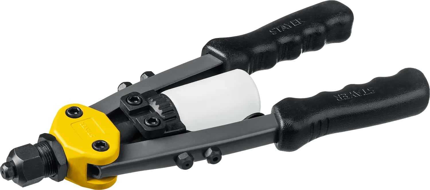 STAYER Compact-48, 2.4 - 4.8 мм, 280 мм, компактный двуручный заклепочник, Professional (3116)