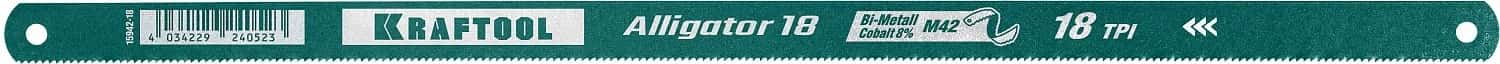 KRAFTOOL Alligator-18, 18 TPI, 300 мм, биметаллическое гибкое полотно по металлу (15942-18)