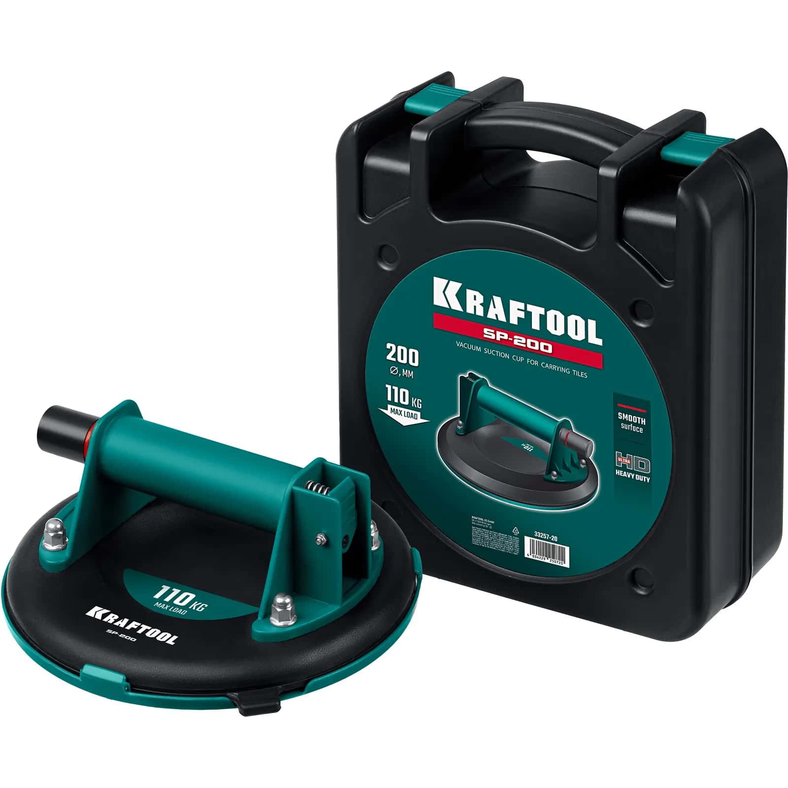 KRAFTOOL SP-200 110 кг, 200 мм, вакуумная присоска (33257-20)