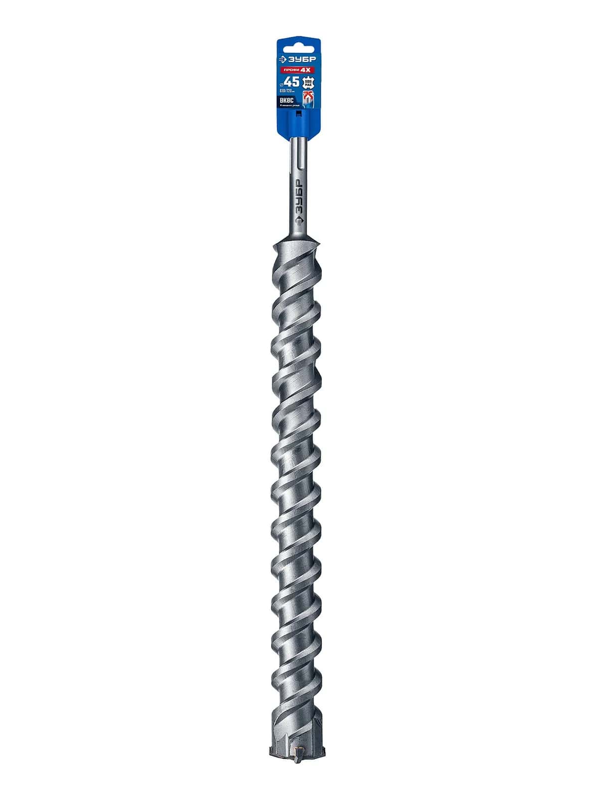 ЗУБР ПРОФИ-4Х 45x610/720 мм, SDS-max бур, ПРОФЕССИОНАЛ (29350-610-45)