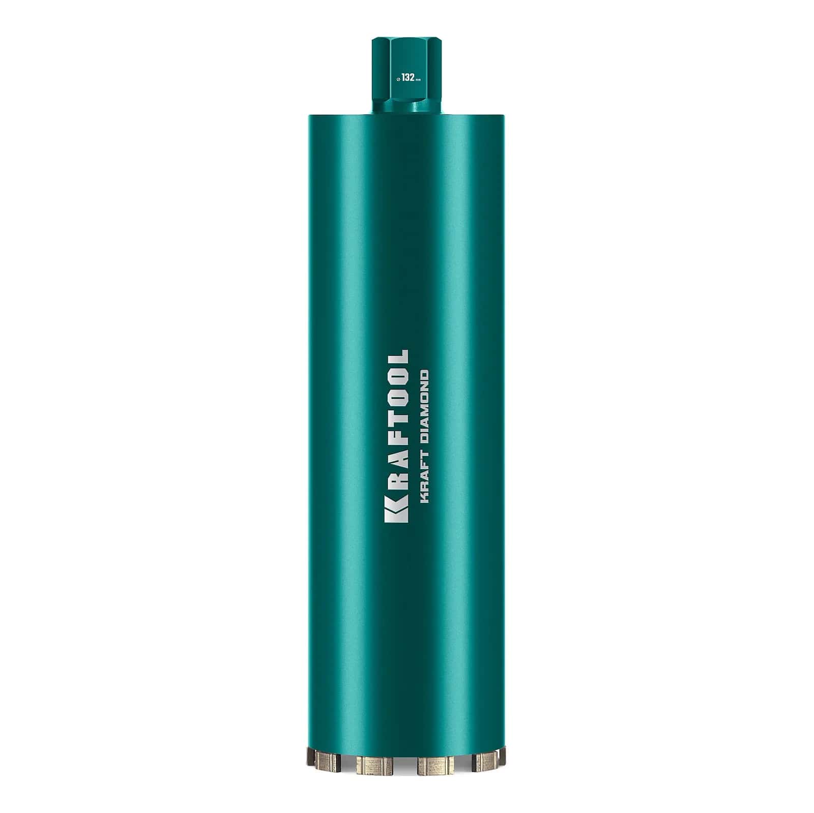 KRAFTOOL DIAMOND 132 мм (450 мм, 1 1/4″, лазерная сварка, сухое сверление с микроударом), алмазная коронка по железобетону (29825-132)
