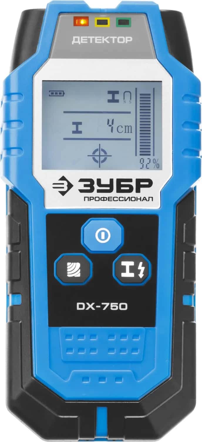 ЗУБР DX - 750, 100 мм, универсальный детектор проводки, Профессионал (45260)