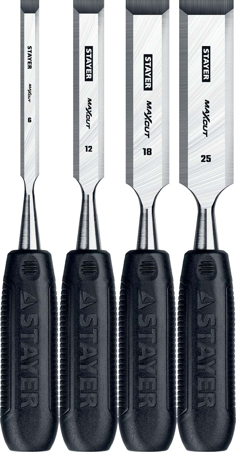 STAYER Max-Cut, 4 предм, набор стамесок (1820-H4)