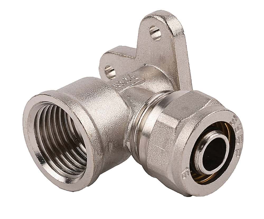 ЗУБР цанга-гайка, 1/2″ х 16 х 2.0 мм, уголок с креплением к полу (51411-16-1/2)