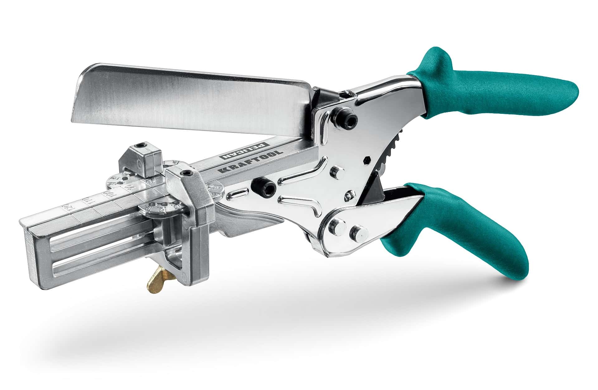 KRAFTOOL PELIKAN 120 до 120 мм, Удлиненные угловые ножницы для пластмассовых и резиновых профилей (23370)