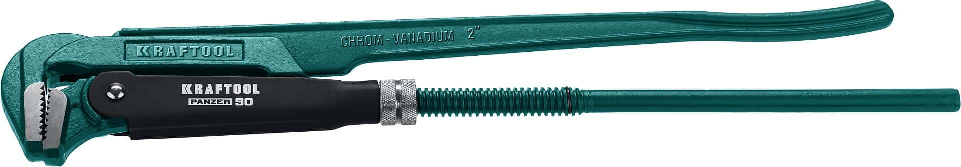KRAFTOOL PANZER-90, №3, 2″, 560 мм, трубный ключ с прямыми губками (2734-20)