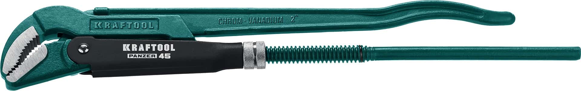 KRAFTOOL PANZER-45, №3, 2″, 580 мм, трубный ключ с изогнутыми губками (2735-20)
