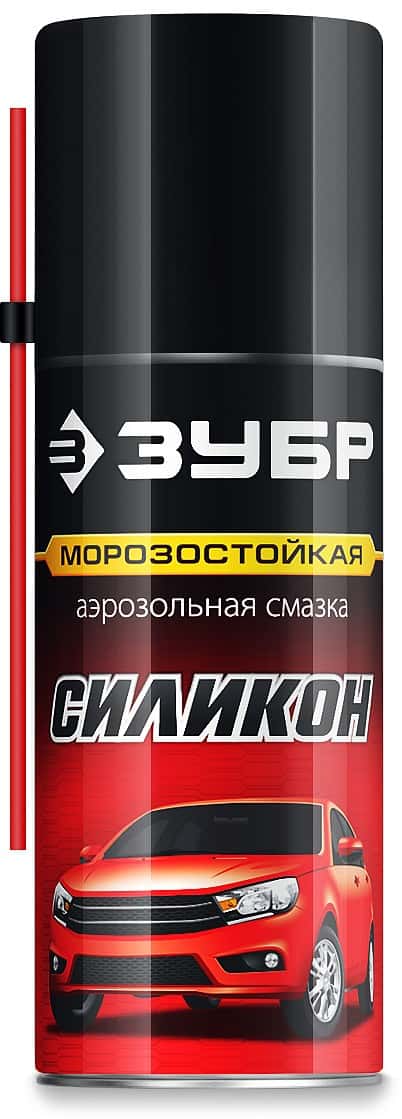 ЗУБР 210 мл, Силиконовая аэрозольная смазка, ПРОФЕССИОНАЛ (41443)