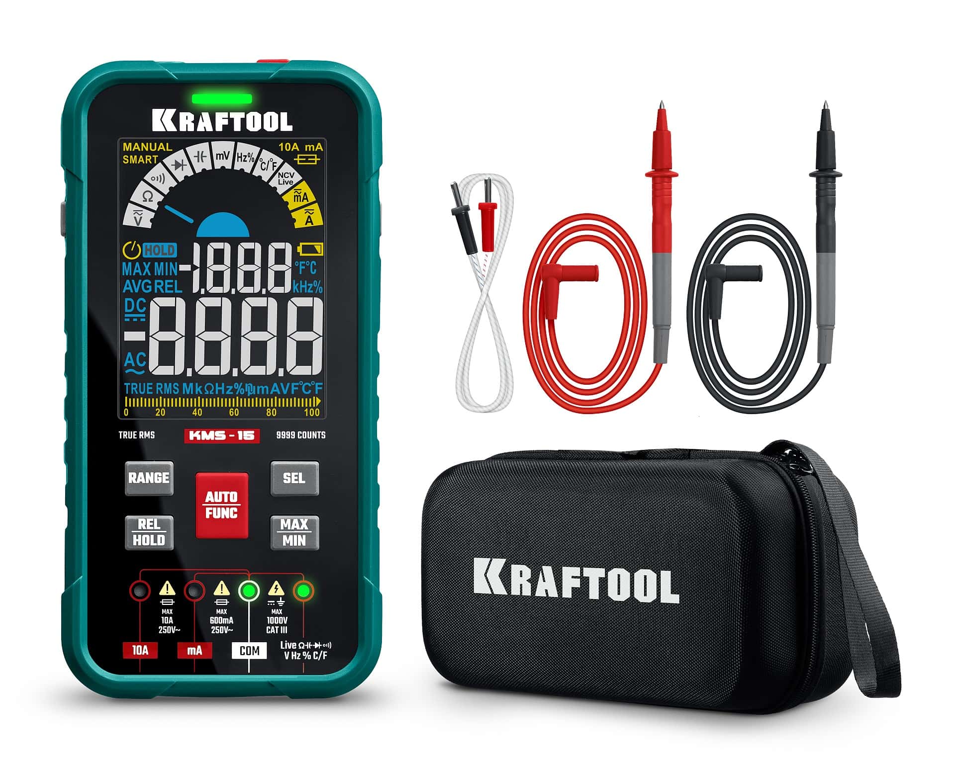 KRAFTOOL KMS-15 смарт-мультиметр цифровой (59870)