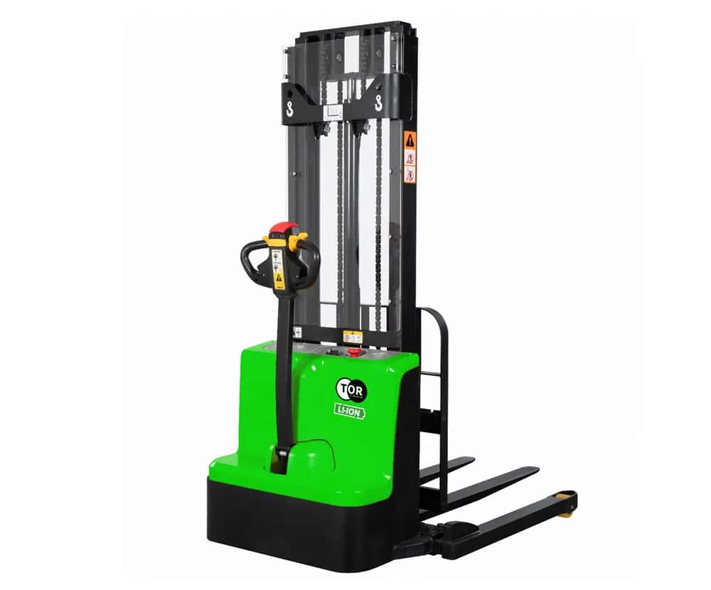Штабелер самоходный 1,5 т 3,0 м TOR WSS15H-3000SC PRO Li-ion 24/60 В/Ач раздвижные вилы, опоры