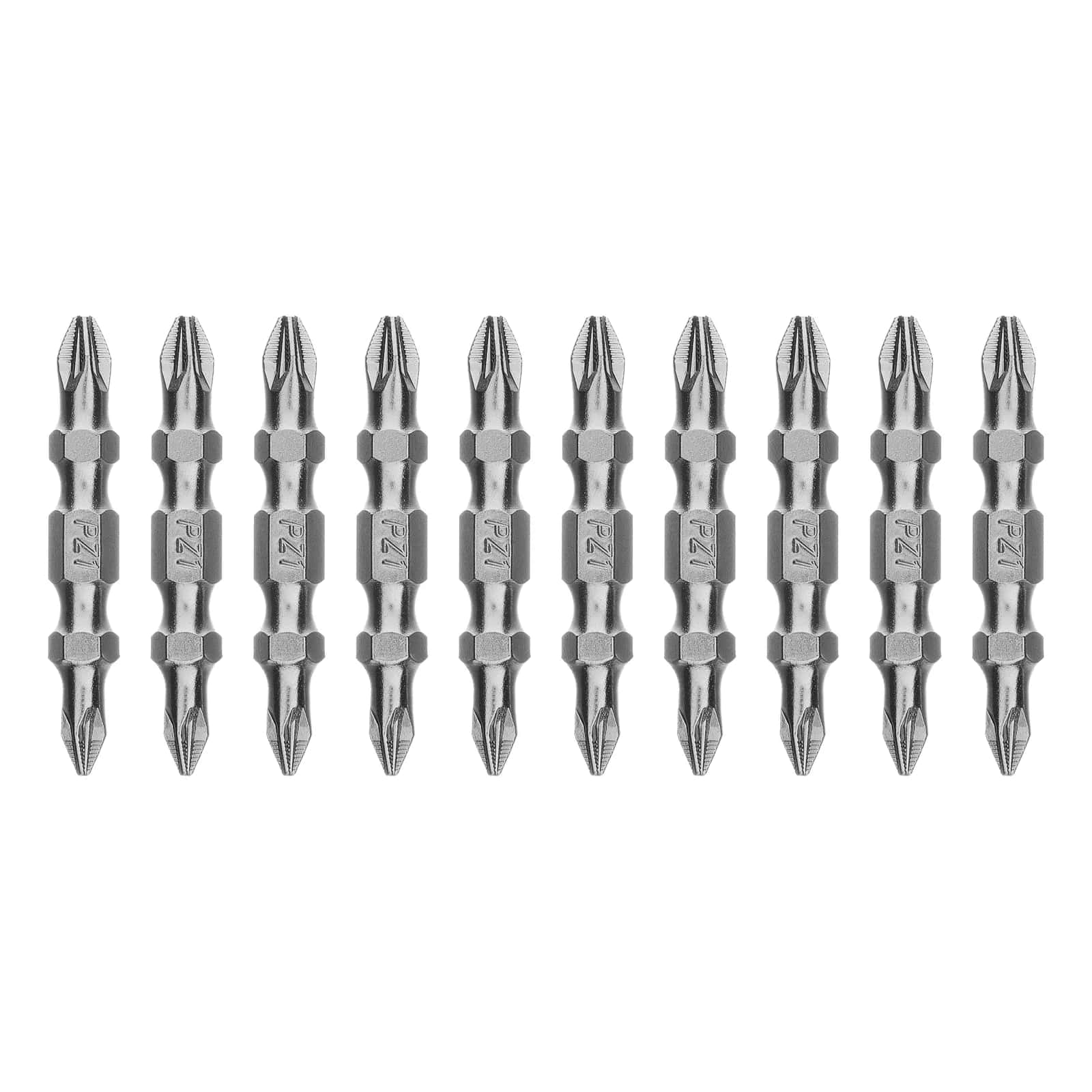 Бита двухстор., PZ2-PZ1х45мм, сталь S2, 10шт. Gross