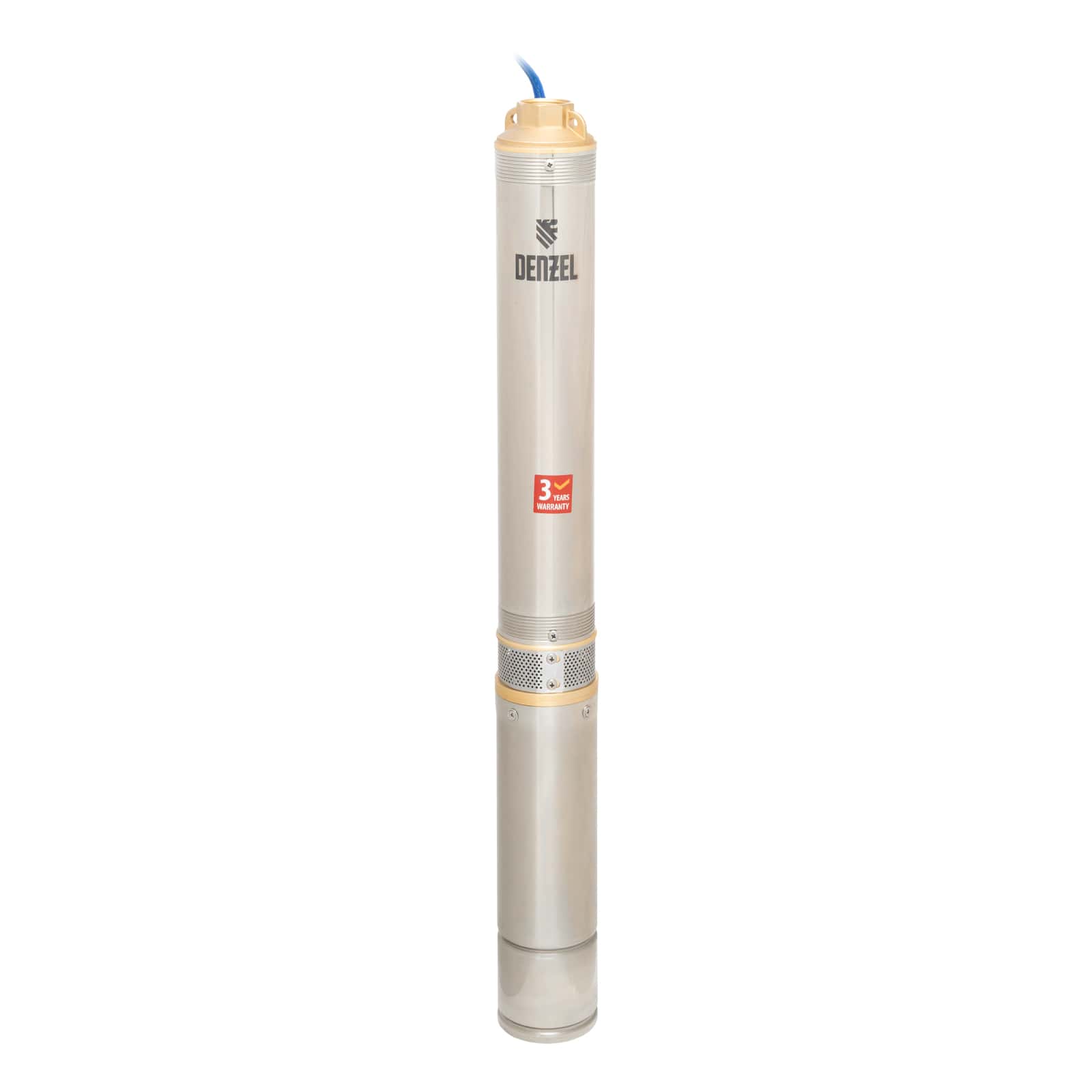 Скважинный насос DWC-4-80, центробежный, диаметр 4", 1500 Вт, 5700 л/ч, напор 80 м Denzel