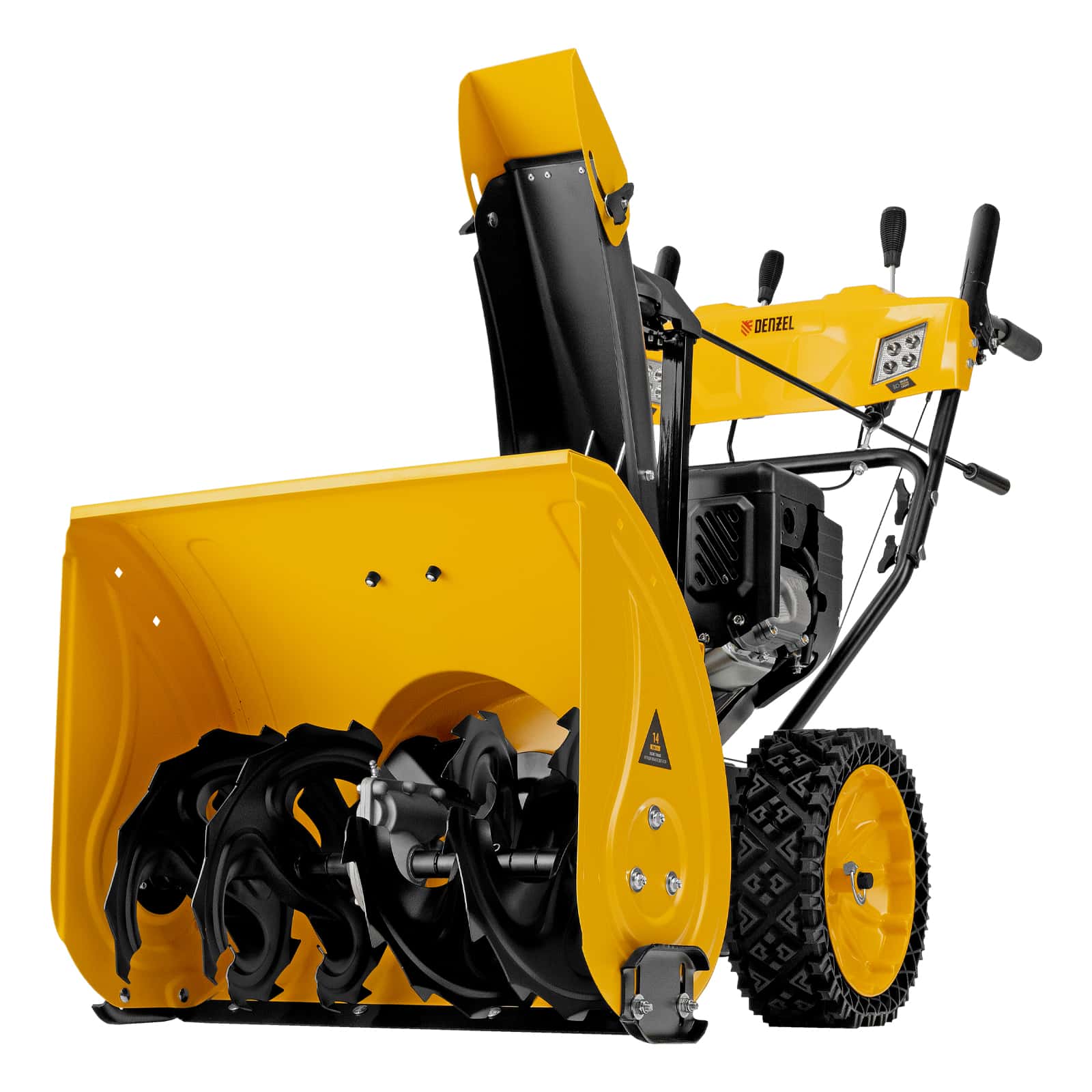 Бензиновая снегоуборочная машина SBM 610S PRO, 212 cc, электростартер, фара, обогрев Denzel